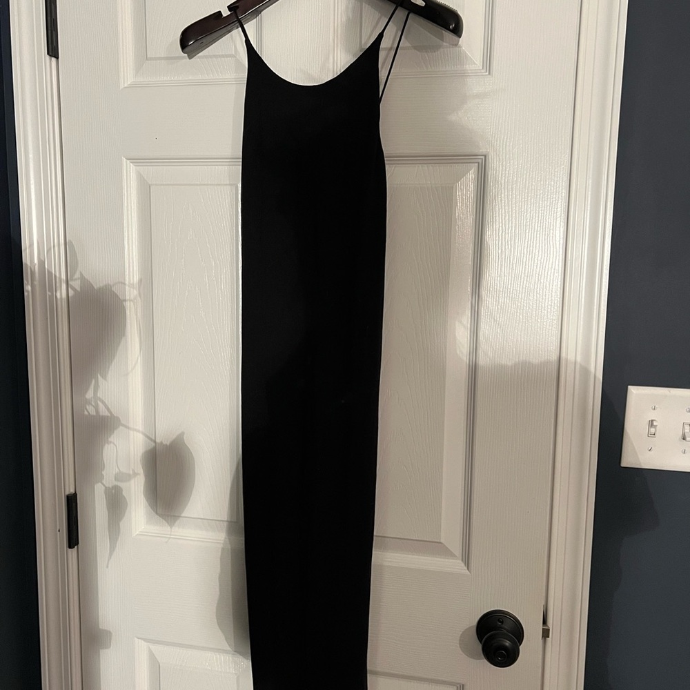 Alice + Olivia black midi dress